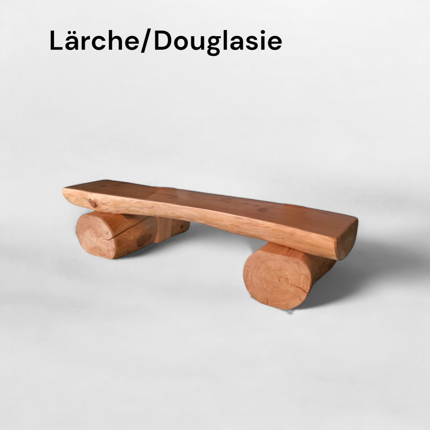 Rustikale Gartenbank für Erwachsene - ohne Lehne