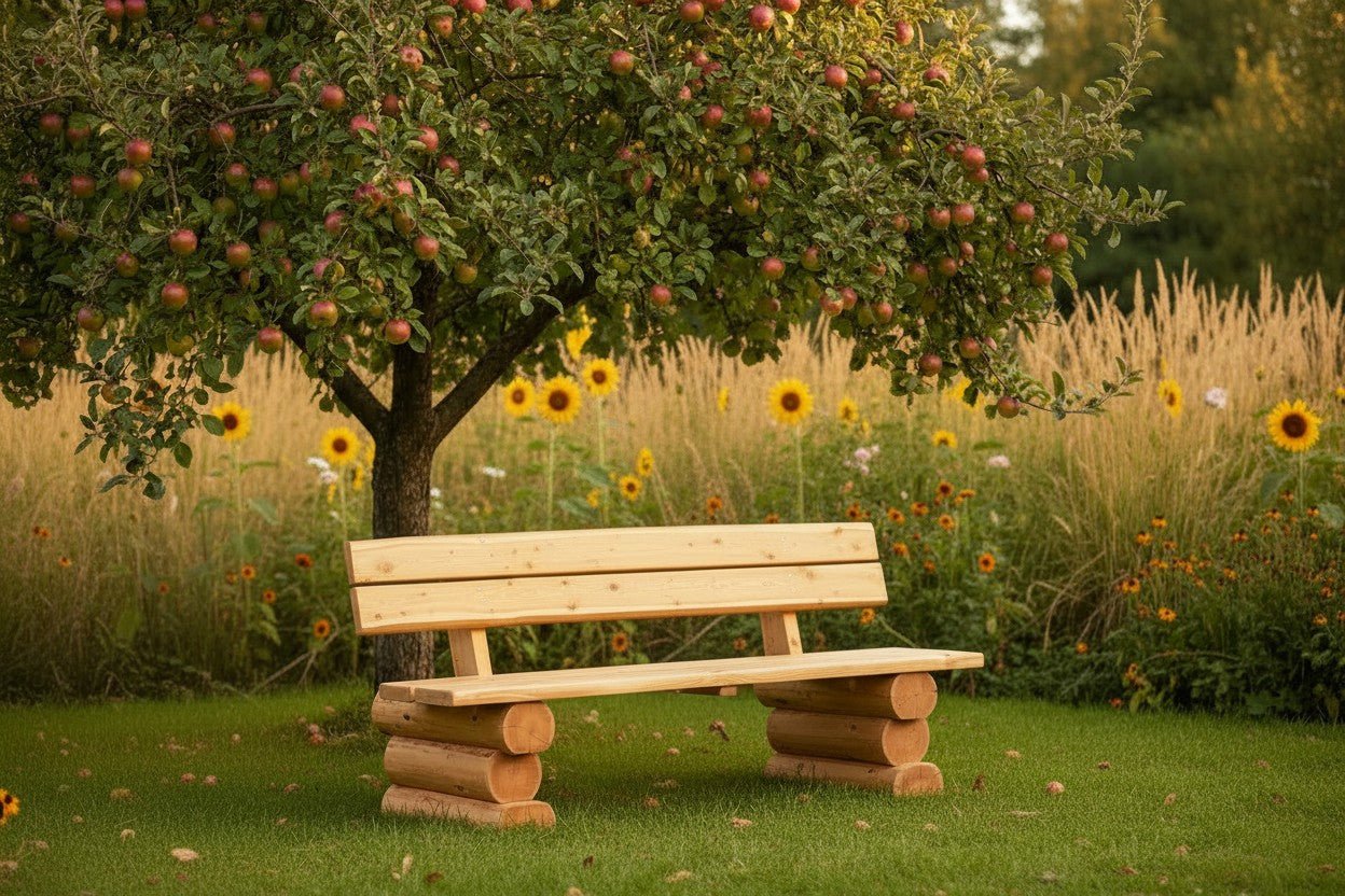 Rustikale Baumstammbank - für Erwachsene - stammschneiderei