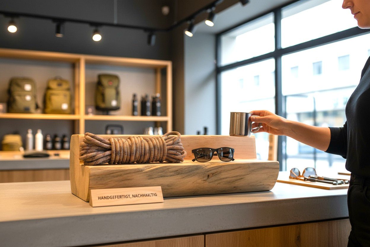 Baumstamm Warenpräsenter - stammschneiderei