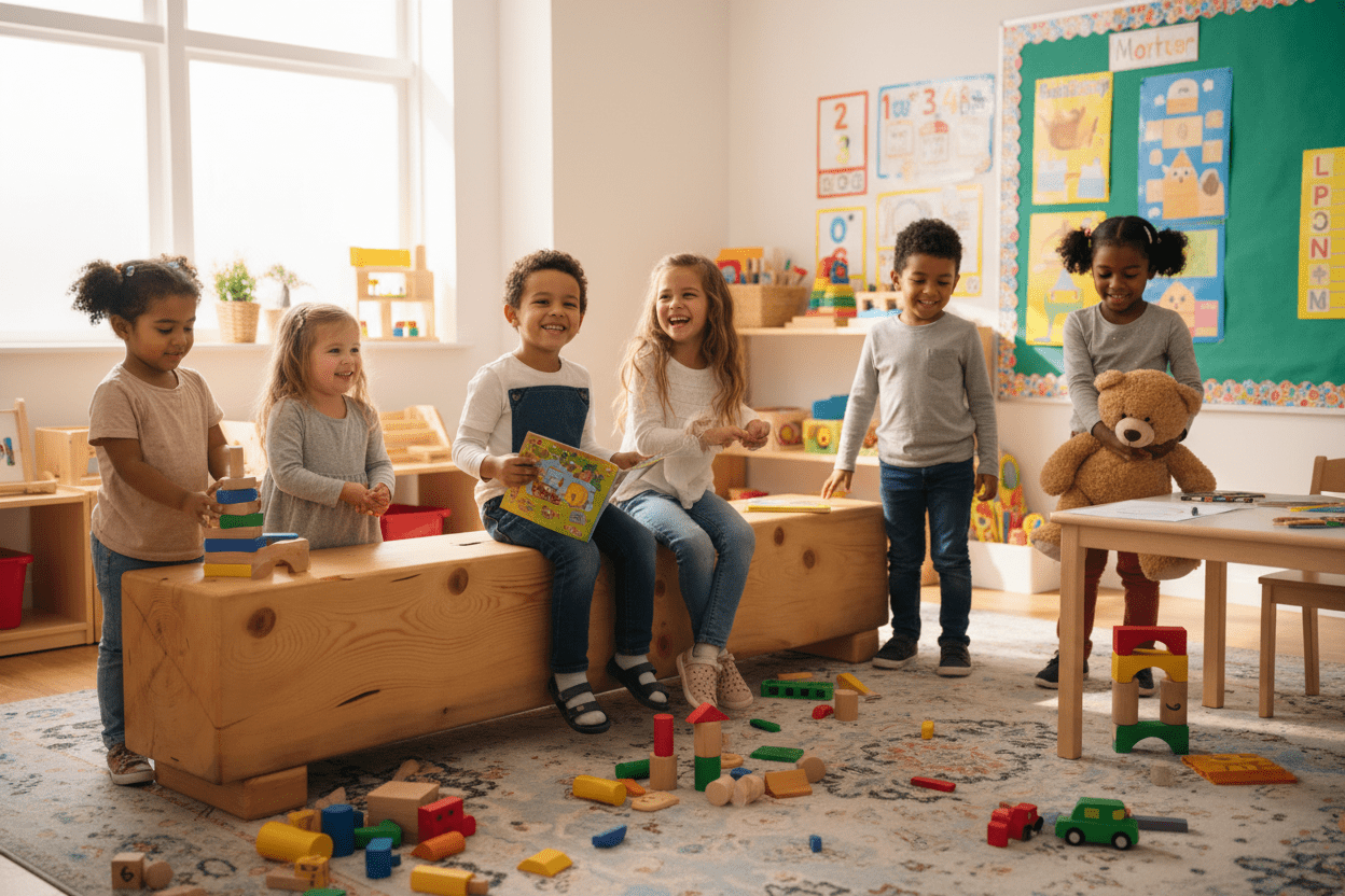 Kinder - Balkenbank - stammschneiderei