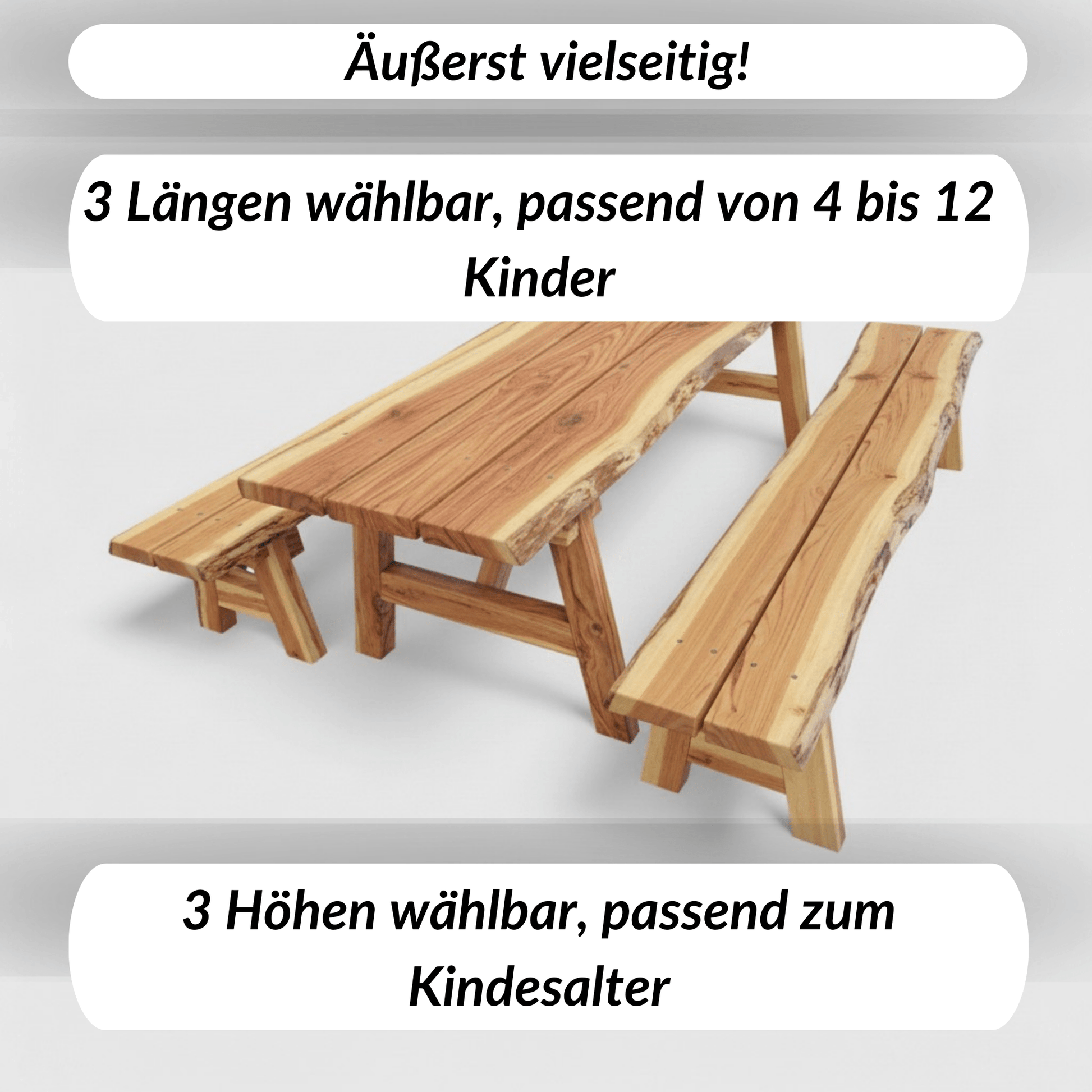 Kinder - Picknick - Sitzgruppe - die mitwächst - stammschneiderei