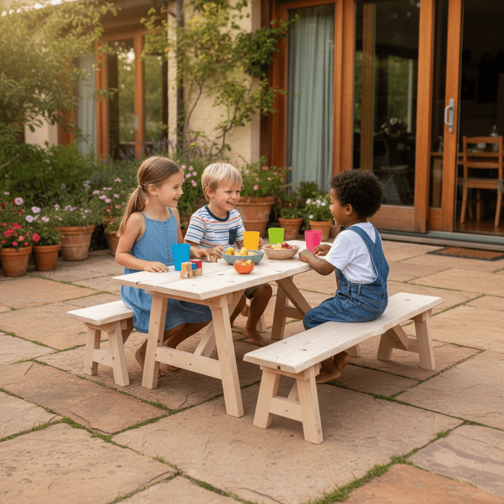 Kinder - Picknick - Sitzgruppe - die mitwächst! - stammschneiderei