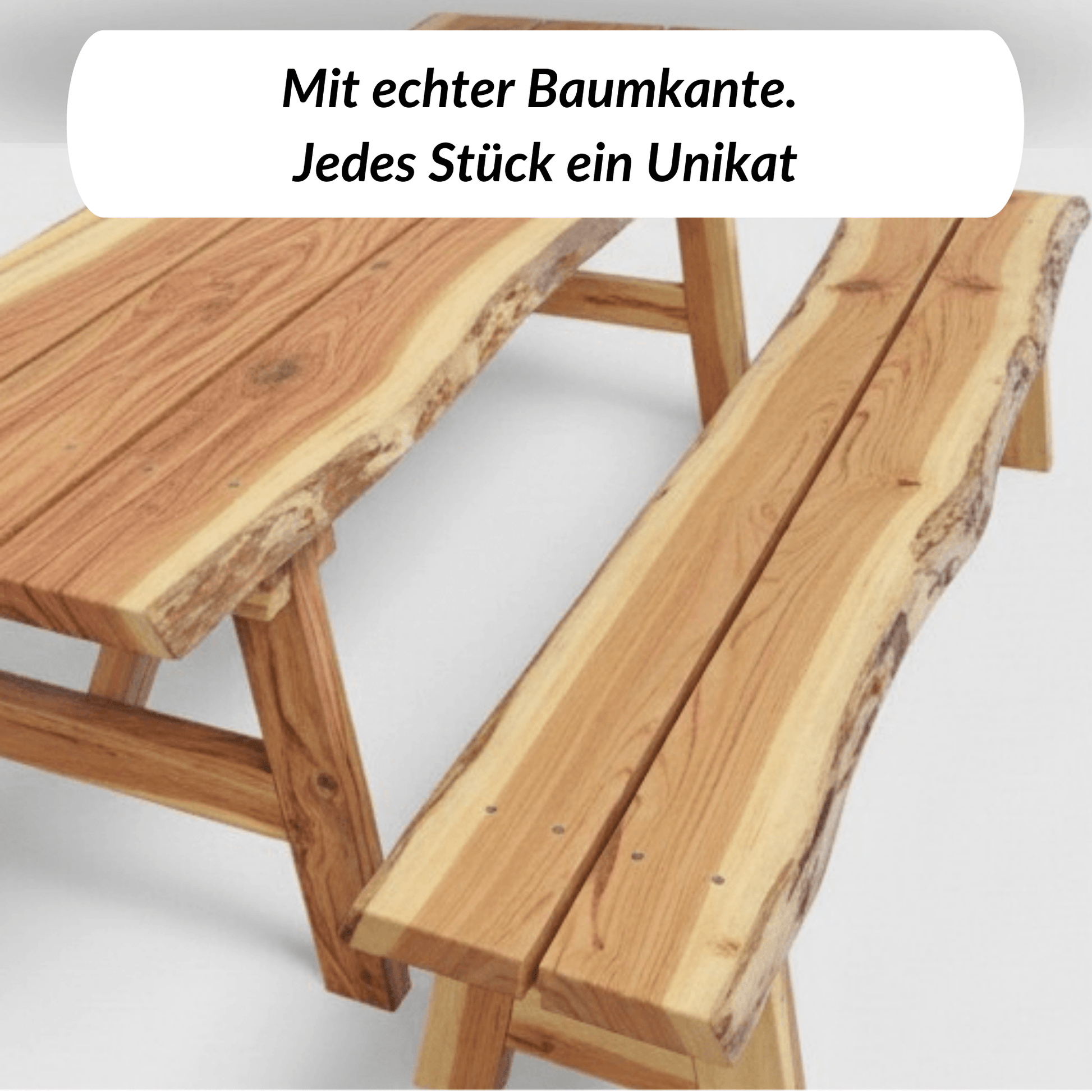 Kinder Picknicksitzgruppe aus Hol - der STAMM.TISCH - stammschneiderei