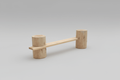 Twin Log Bank – Natürlich. Modern. Handgemacht. - stammschneiderei