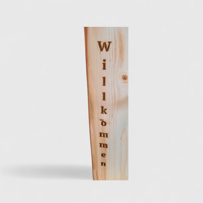 Adventsstehle, Holzaufsteller aus Eiche in moderner Form