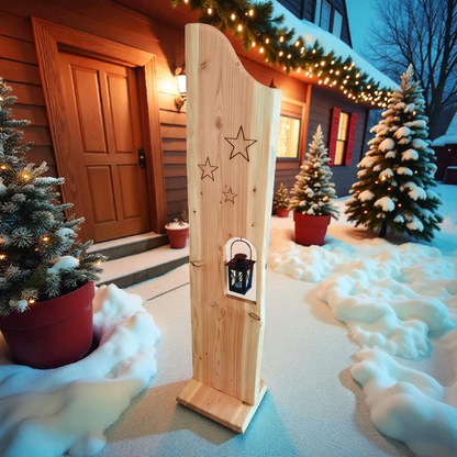 Adventsstehle, Holzaufsteller aus eleganter Lärche