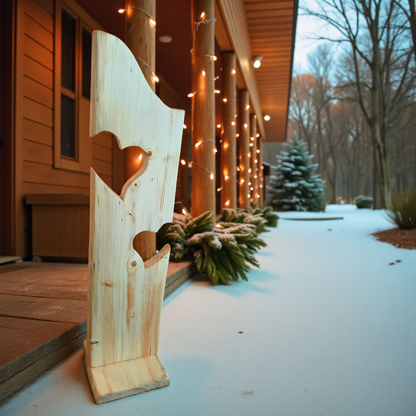 Adventsstehle, Holzaufsteller aus heimischen Fichten