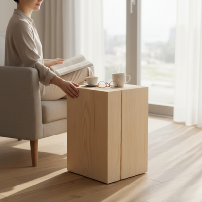 Holzblock - Hocker, Beistelltisch, Dekoelement, Sitzklotz, Holzklotz