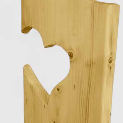 Adventsstehle, Holzaufsteller aus Eiche in moderner Form