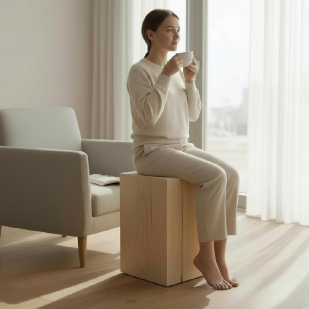 Holzblock - Hocker, Beistelltisch, Dekoelement, Sitzklotz, Holzklotz