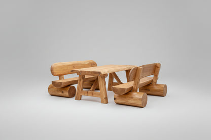 Rustikale Sitzgarnitur für Erwachsene