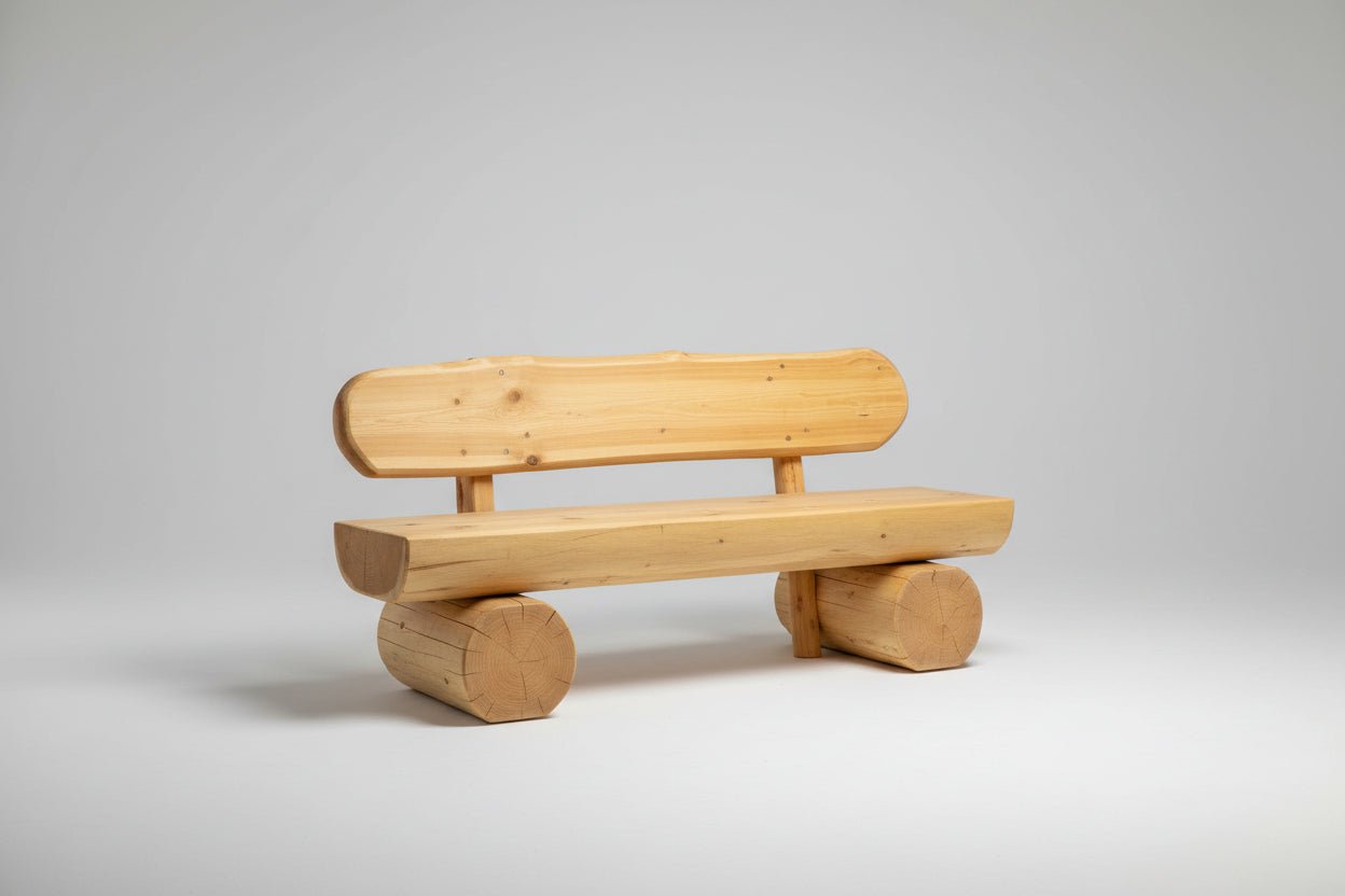 Rustikale Gartenbank (aus der Garnitur) - für Erwachsene - stammschneiderei